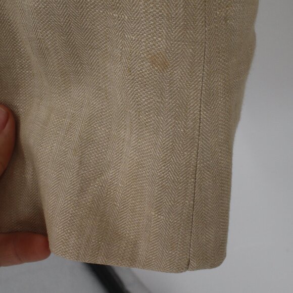 Brooks brothers Baird mcnutt sport coat Mens 46R madison 1818 herringbone linen - Picture 3 of 15